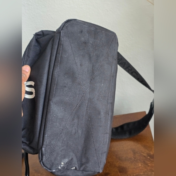 $2000 MARC JACOBS Backpack Rucksack Black White Women Large Nylon Authentic - Picture 10 of 16